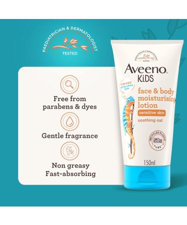 Aveeno Baby Kids Face & Body Moisturizing Lotion - Gentle Skincare for Children - Buy Online on GoSupps.com