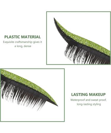  minkissy 16 Pairs False Eyelash Stickers Eyelash Stickers Eyeliner Stickers for Girls' Eyes Cosmetics False Eyelashes Green Ribbon Green Eyelash Stickers Decorate Plastic - Buy Online on GoSupps.com