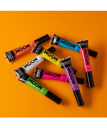 Moon Glow Neon UV Hair Colour Streaks in Intense Pink - Temporary Hair Mascara | Glows under UV Light - Buy Online on GoSupps.com