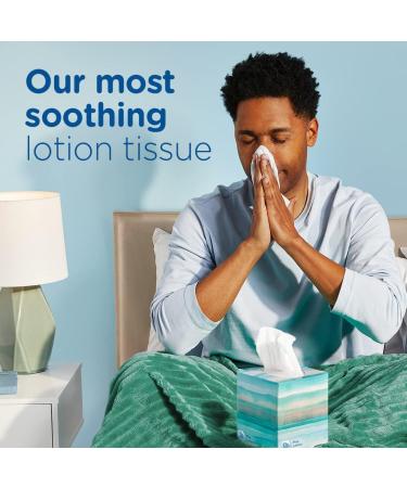 Puffs Plus Lotion Facial Tissue - 48 Tissues, 1 Cube Box | Soothing Moisturizing Relief - Buy Online on GoSupps.com