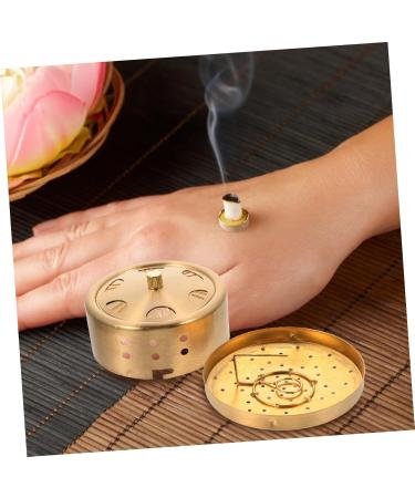 Fomiyes 4-Pack Adjustable Smoke-Free Moxibustion Box - Copper Body Massage Tool Household Appliances 8x8x4.5cm - Buy Online on GoSupps.com