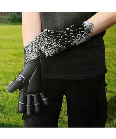 Buy Quicard Goalkeeper Gloves for Kids | Sizes 6-10 | Durable Football Gloves for Boys Teens & Adults - Black - Buy Online on GoSupps.com