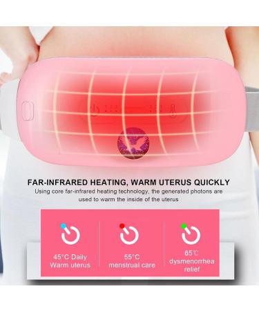 Menstruation Heating Belt for Women - Electrically Heated Waist Belt & Infrared Heating Pillow - Pink - Buy Online on GoSupps.com