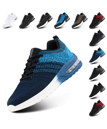 Neoker sneakers women men running shoes sports shoes running shoes tennis shoes air sneakers fitness shoes light outdoor black gray gr. 36-48 EU 44 EU sneakers blue hou