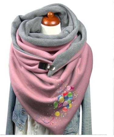 Elegant Women's Triangular Scarf - Versatile Cape & Button Warm Scarf | International Shipping - Buy Online on GoSupps.com