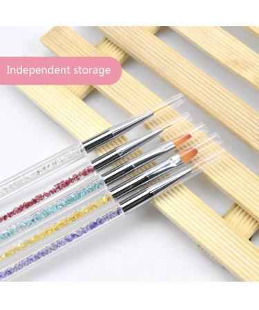 Jinlaili 5 Pieces Nail Art Liner Brush Set - Double Ended Dotting Pen & Tool for Creative Nail Designs - International Shipping Available - Buy Online on GoSupps.com
