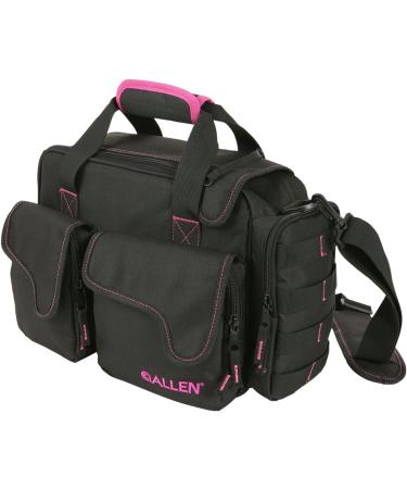 Allen Company Dolores Women's Compact Shooting Range Bag - Black/Pink - 13 x 4.5 - Gun Storage for Handguns, Shooting Gear, and Accessories - Buy Online on GoSupps.com