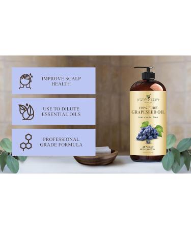 Handcraft Blends Lightweight Relax Set: Grapeseed Oil (16 Fl Oz) and Lavender Essential Oil (4 Fl Oz) 100% Pure & Natural for Gentle Massage and Sensitive Skin - Buy Online on GoSupps.com