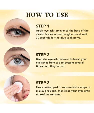 Buy Gentle Lash Remover for Cluster Lashes - 5ML DIY Glue Remover for Individual Lash Extensions - Buy Online on GoSupps.com