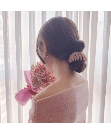 Expandable Hair Claws Birds Nest Hair Clip Retractable Ponytail Holder Clip Hair Clips Hair Claw Clamps Hair Bun Maker Hair Styling Tool Hair Barrette For Girls Lady Women Hair Accessories Pink - Buy Online on GoSupps.com