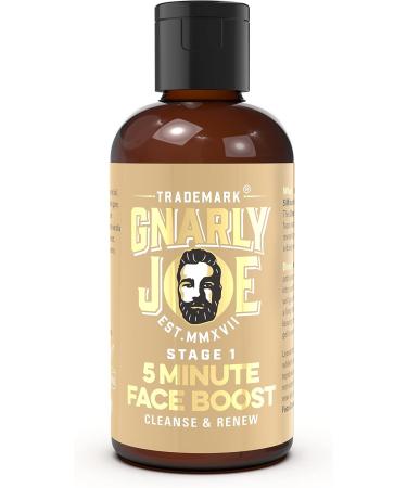 Gnarly Joe 5 Minute Face Boost. 2-Stage Ultimate Skin Care Solution for Men: Gentle Exfoliate and Face Clean plus Face Cream. 100 ml and 30 ml - Buy Online on GoSupps.com