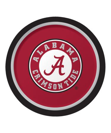 Creative Converting University of Alabama Dinner Paper Plates-8 Pcs, 8 Count (Pack of 1), Luncheon Napkin