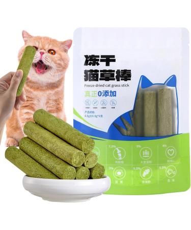 Cat Chew Grass Food - Boosts Interaction Cleaning Cat Teeth | Cat Grass Snack | Freeze Dried Grass Stick | Cat Treats Sticks | Cat Grass Stick | Cat Grass for Indoor Cats Small Medium Cats - Buy Online on GoSupps.com