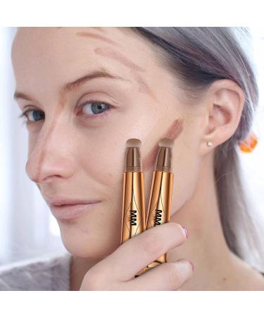  Xiaoxin 3-in-1 Highlighter Contouring Pen: Concealer stick for eyes cheeks and lips covers small blemishes and spots dark circles acne marks spots scars and more. - Buy Online on GoSupps.com