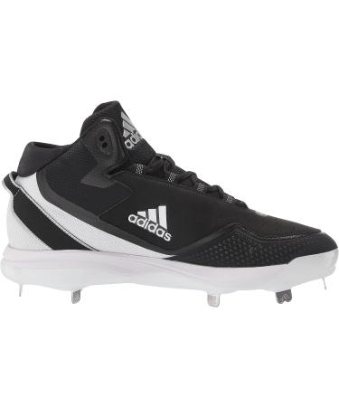 adidas Men's Icon 7 Mid Baseball Shoe 11.5 - Black/White/Silver Metallic - Buy Online on GoSupps.com