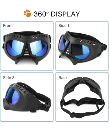 Shop UV Protective Dog Sunglasses - Windproof & Waterproof Glasses for All Sizes - Adjustable Fit for Small Medium & Large Dogs - Buy Online on GoSupps.com