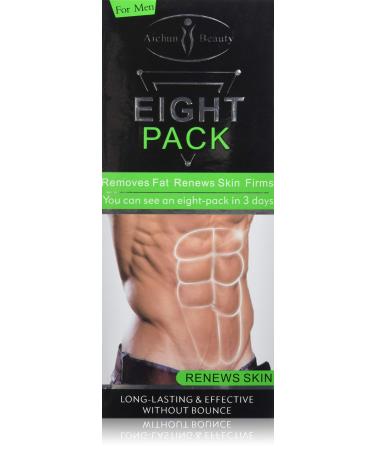 AICHUN BEAUTY Eight Pack for Men Strong Waist Manly Torso Smooth Lines Press Fitness Belly Burning Muscle Fat Remove Renews Skin Weight Loss Slimming Cream 170g
