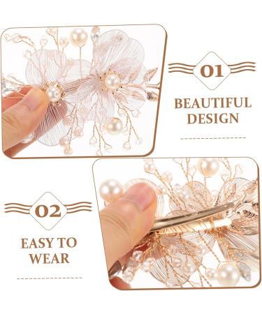 FRCOLOR Wedding Hair Accessories Hair Accessories for Teen Wedding Hair Clip Hair Accessory for Women Flower Hair Clips for Women Hair Clip for Flower Hair Pin Women Hair Clips - Buy Online on GoSupps.com