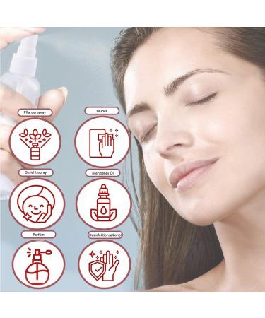 Terjbg 6-Pack 50ml Travel Spray Bottles - Clear Mini Atomizers for Cosmetics & Body Care - Ideal for Travel & Cleaning - Buy Online on GoSupps.com