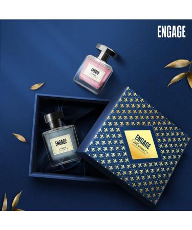 Eng.age Mom.ents Luxury Perfume Gift for Men & Women Long Lasting Fresh & Floral Pack of 2 200ml - Buy Online on GoSupps.com