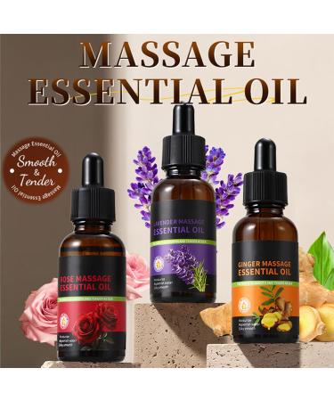 Linjinx Aromatherapy Essential Oils : Lavender Ginger Rose (30ml) for Diffuser Massage & Home Lavender One Size One Size Lavender - Buy Online on GoSupps.com