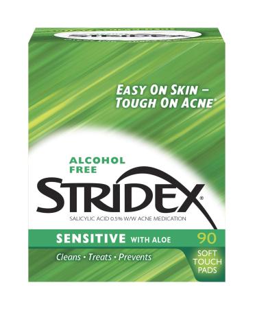 Stri-Dex Daily Care Sensitive With Aloe Pads 90 Each