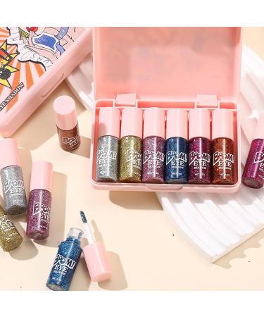 Liquid Eyeshadow 6 Piece Liquid Gloss Cosmetics Smudge Resistant Makeup Essentials for Parties and Daily Use - Buy Online on GoSupps.com