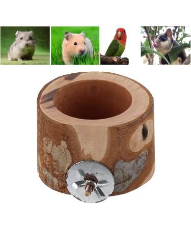 Hztyyier Wooden Hamster Feeding Bowl Hamster Wooden Food Bowl Small Pet Feeding Bowls for Dwarf Syrian Hamsters Gerbils Mice Degus - Buy Online on GoSupps.com