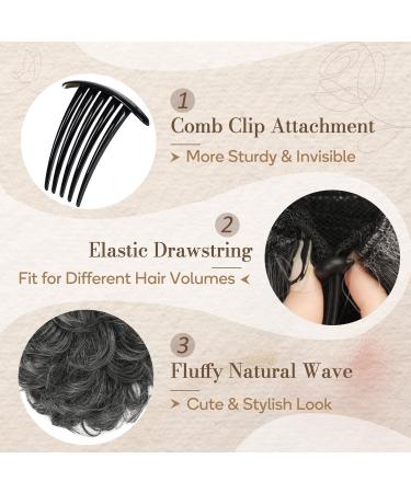 Buy BARSDAR KAMM CLIP PERSON CHANGE 22cm Synthetic Hair Extensions - Black Gray Cam Clip Pferdeschwanz - Ideal for Fashion & Versatile Styles - Buy Online on GoSupps.com