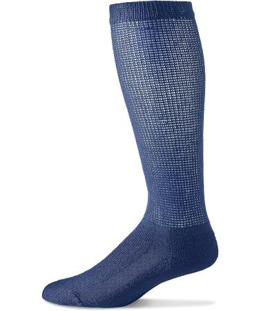 MDR Diabetic Knee High Over The Calf Socks - 3 Pairs, Full Sole, Made in USA, Navy (10-13) - Men and Women - Buy Online on GoSupps.com