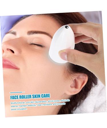 Housoutil 1pc Iced Beauty Instrument Cryo Roller Cooling Roller Cooling Facial Tropical Headdress Face Tools Face Roller Skin Care Rollers White Household Ice Bead Stone Introducer - Buy Online on GoSupps.com