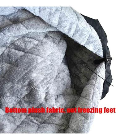 Winter Thicken Wheelchair Warmer Blanket Windproof Fleece Lined Cozy Leg Cover with Zipper for Leg Lower Body Warm for Elderly Patients and Disabled - Buy Online on GoSupps.com