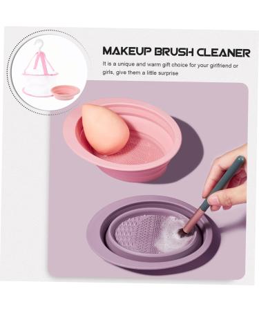 MAGICLULU 1 Set Makeup Brush Cleaning Makeup Brush Cleaner Limpiador De Brochas De Maquillaje Makeup Sponge Cleaner Makeup Brush Scrubber Bowl Cosmetic Mat Makeup Pad Dryer Purple Silicone - Buy Online on GoSupps.com
