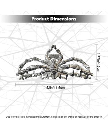 Silver Spider Claw Hair Clips for Women - Metal Non-slip Strong Hold Hair Jaw Clips - Buy Online on GoSupps.com