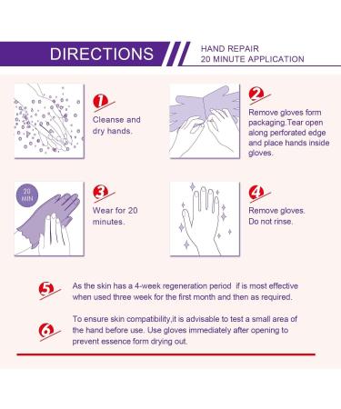 CCKULOOB Hand Mask 6 Pairs Super Hydrating Hand Mask Moisturizing Hand Mask that Enriched with Collagen Shea Butter and Vitamin-E to Revive Dry Rough and Cracked Skin (6 Lavender) 6 Packs Lavender - Buy Online on GoSupps.com
