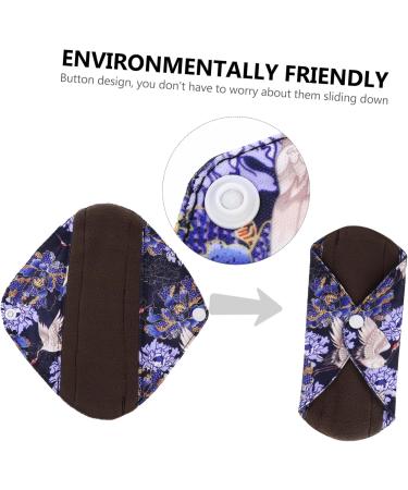 Organic Washable Menstrual Pads - Set of 7 | Aunt Towel Pad for Women | Reusable Nursing Pads | White Panties Mat - Buy Online on GoSupps.com