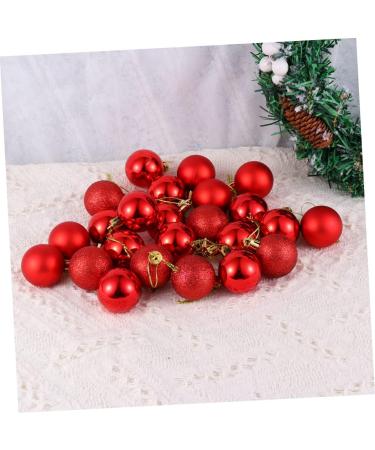 Alipis 24 Pcs Christmas Hanging Balls Christmas Shatterproof Ornament Pendant Red Barreled Red Size 1 - Buy Online on GoSupps.com