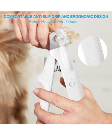 CIICII Dog/Cat Nail Clippers with LED Light Pet Nail Clipper - Dog Nail Trimmer with Built-in Nail File & Extra Dog Nail File for Small Medium Large Breed Dogs & Cats Claw Care Manual Dog Nail Clippers - Buy Online on GoSupps.com