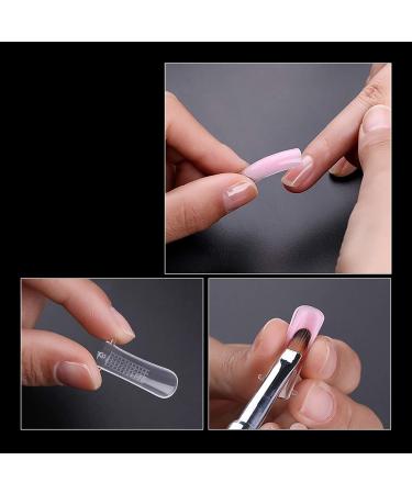 Acrylic Nail Shape Set Dual-Ended Nail Brush & Clip | Fast Nail Extensions #02 | Polygel Tips - Buy Online on GoSupps.com
