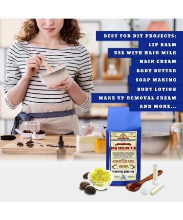 Ancient Health Remedies Organic Unrefined Raw AFRICAN YELLOW SHEA BUTTER 1 LB (16 oz) BLOCK Grade A for Anti Aging Dry Skin Base for DIY Body Butter Beauty Skin Moisturizer & Hand Cream (GHANA) - Buy Online on GoSupps.com