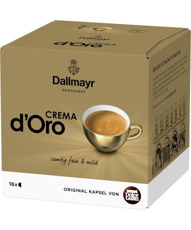 Nescaf Dolce Gusto Dallmayr Crema D'Oro - 48 Arabica Coffee Capsules Fine Crema Quick Preparation - 3-Pack (3x16 Capsules) - International Shipping Available - Buy Online on GoSupps.com