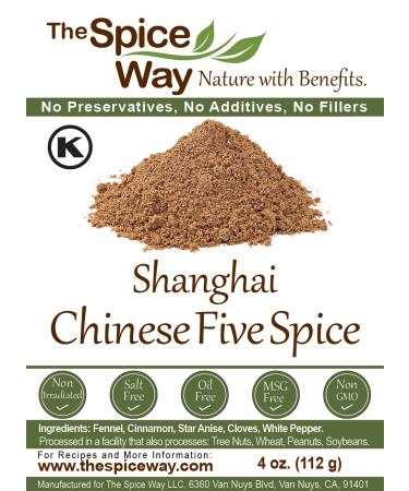 Shanghai Chinese Five Spice - Traditional Blend for Asian Dishes (4 oz) | No Preservatives, No Salt - Buy Online on GoSupps.com