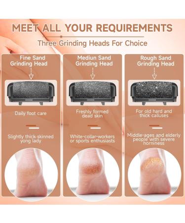 Rechargeable Electric Callus Remover - Waterproof Pedi Foot Care Tool for Hard Cracked Skin - Portable Electronic Foot File Kit (Black - Buy Online on GoSupps.com