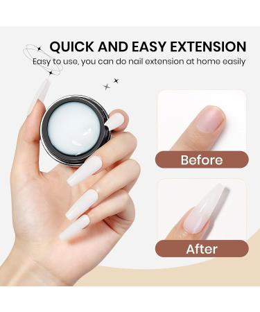  SUPWEE 3D Nail Gel - 14g - Non-Adhesive Solid Builder Gel - With Nail Brush - Embossed Pattern - Salon Hard - DIY at Home - White - Buy Online on GoSupps.com