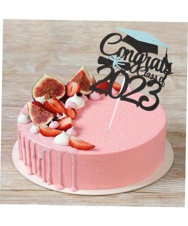 HOMSFOU 24 Pcs Graduation Cake Decorating Graduation Decorations Graduation Cap Cupcake Topper Class a Customs Graduation Party Cake Decorations Phd Cake Picks Ornament Paper Cup - Buy Online on GoSupps.com