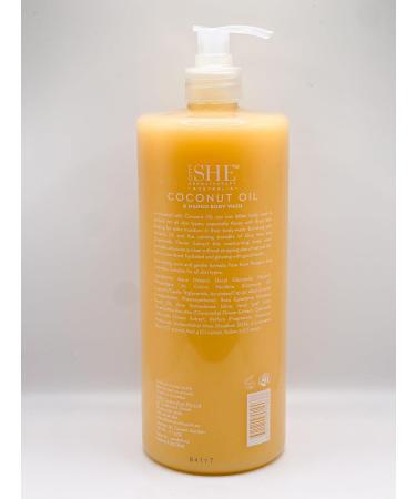 Om She Coconut Oil & Mango Body Wash 33.8 Fl Oz - Hydrating Natural Cleanser for Radiant Skin - Buy Online on GoSupps.com