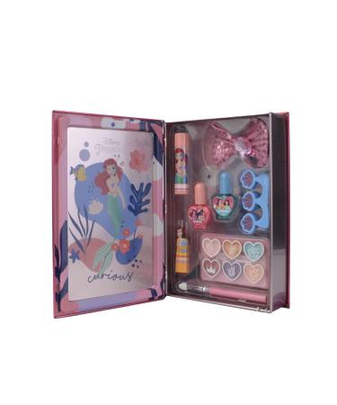 Lip Smacker Disney Princess Beauty Book Tin Magical Beauty Book Hiding Lipsticks Lip Glosses Shimmer Creams and Nail Polishes for your Kids' Princess Look Hair and Make-up Accessories Included
