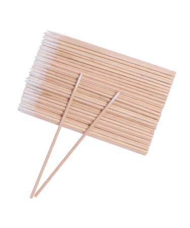 1000Pcs Disposable Cotton Swab Lint Free Micro Brushes 4inch Wood Cotton Sticks Ear Clean Eyelash Extension Glue Removing Tool