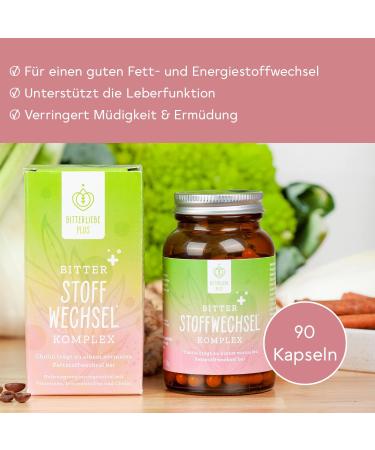 Bitter Love Metabolism Complex - 90 Tablets with Bitter Substances Choline & Zinc for Optimal Fat Metabolism - Shop Now for International Shipping! - Buy Online on GoSupps.com