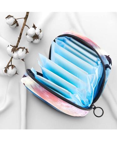 Menstruation Pad Bag with Zipper - Women's Napkin & Tampon Collecting Bag - Beautiful Dolphin Jumping Sea Sunset Design - Buy Online on GoSupps.com